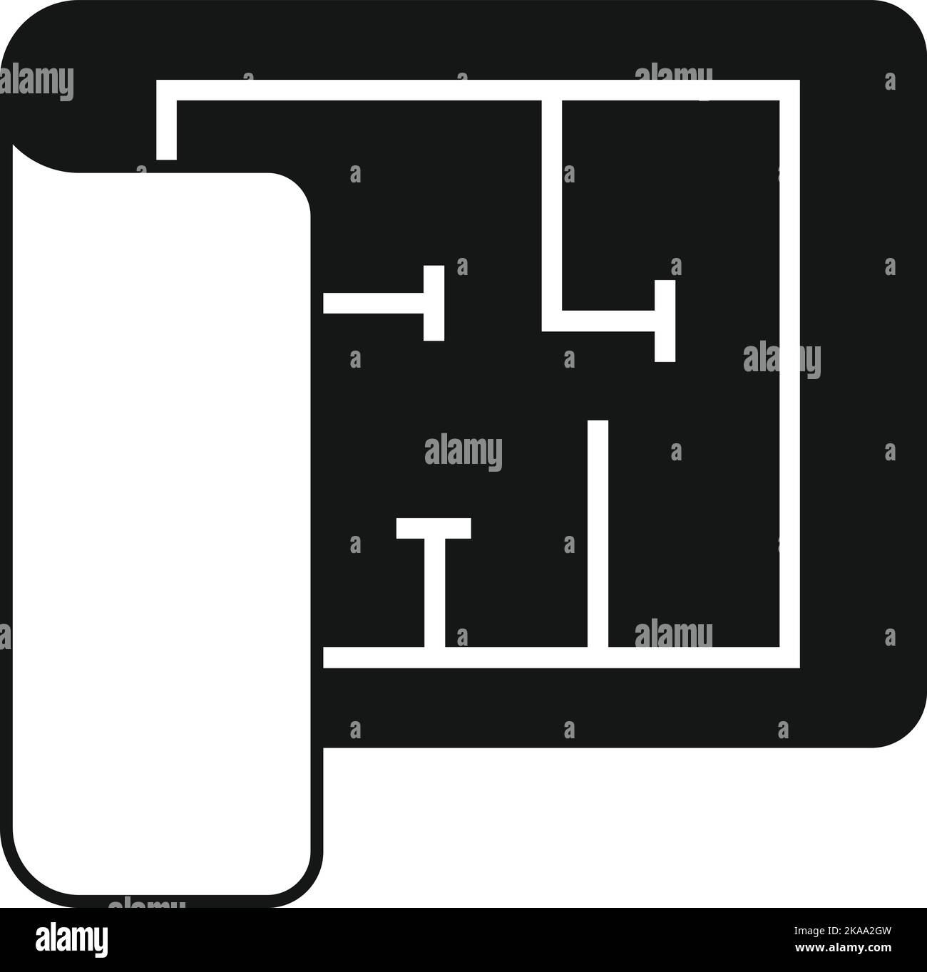 Redesign Projekt Symbol einfacher Vektor. Web-ux. Seite erstellen Stock Vektor