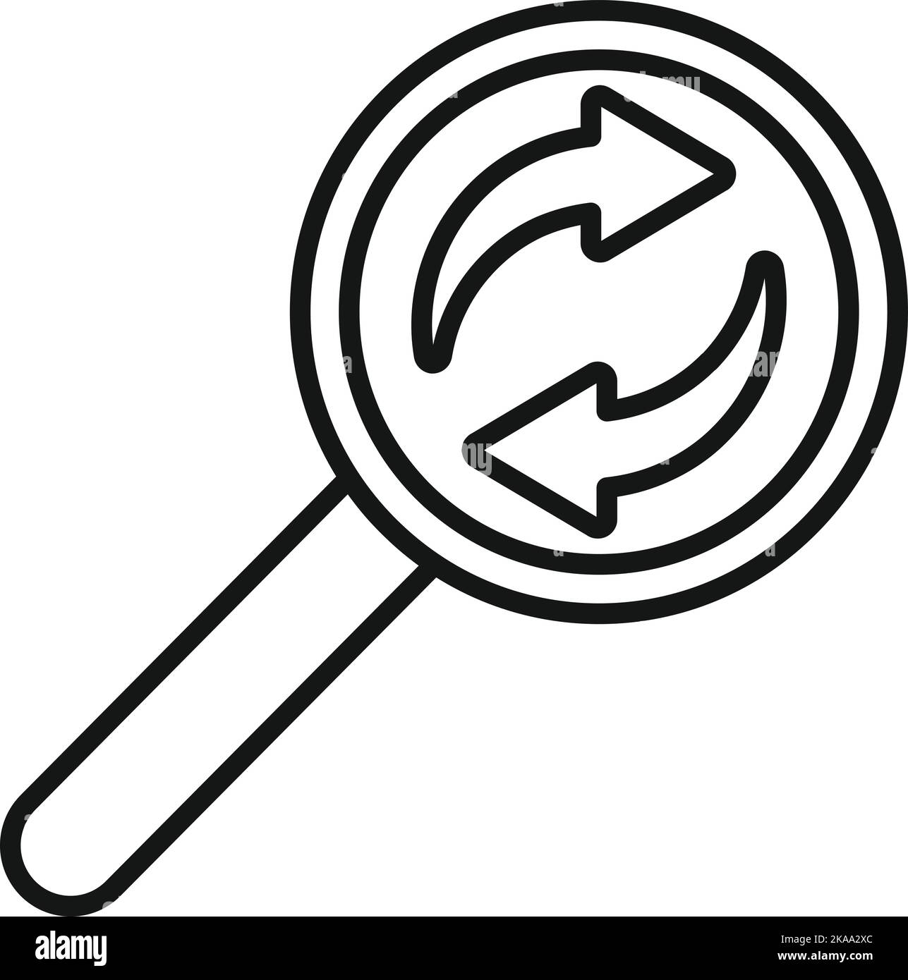 Umrissvektor für Symbole neu gestalten. Web-benutzeroberfläche. Kreativstudio Stock Vektor