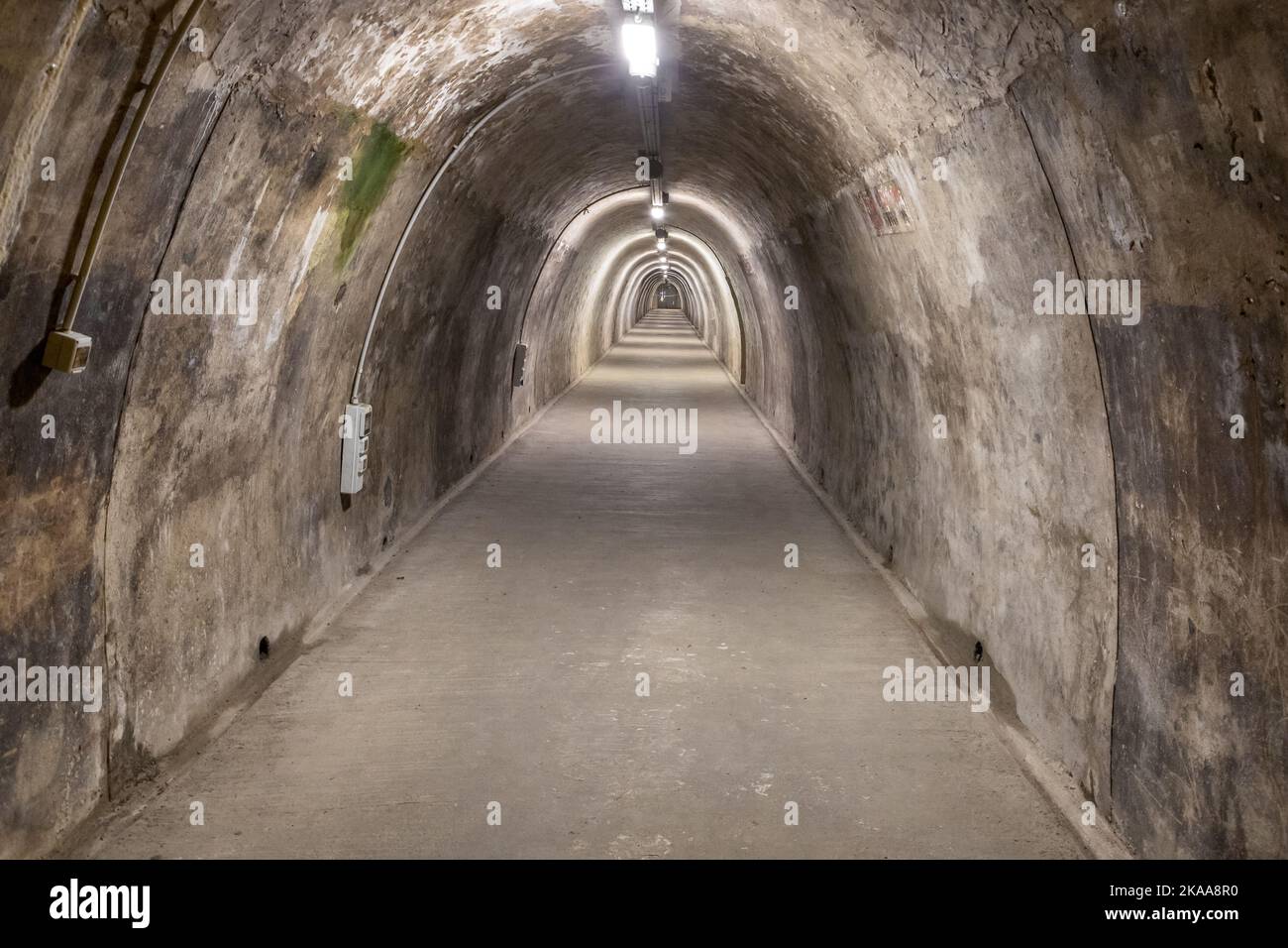 Grič Tunnel (Tunnel Grič) Radićeva, Zagreb, Kroatien Stockfoto