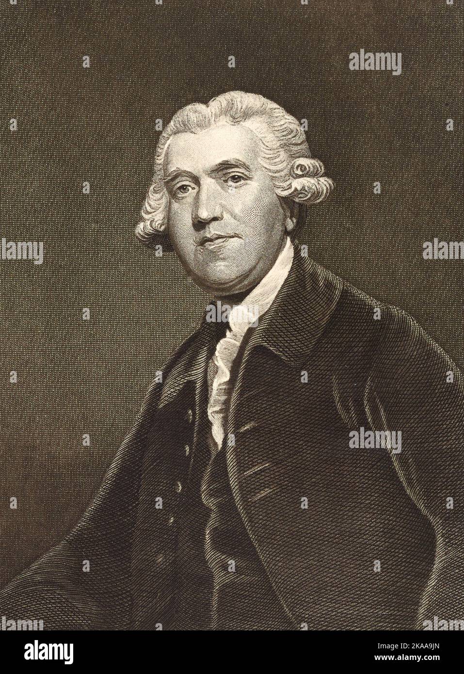 Josiah Wedgwood (1730 – 1795) englischer Töpfer, Unternehmer und Abolitionist. Gründer des Unternehmens Wedgwood im Jahr 1759 Stockfoto