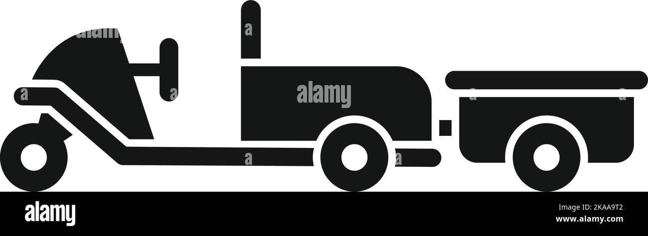 Cargo Car Symbol einfachen Vektor. Unterstützung am Flughafen. Bodenstütze Stock Vektor