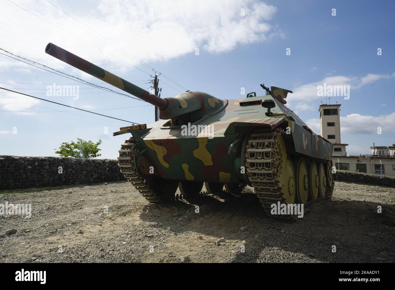 Jagdpanzer Hetzer tank Destroyer Stockfoto