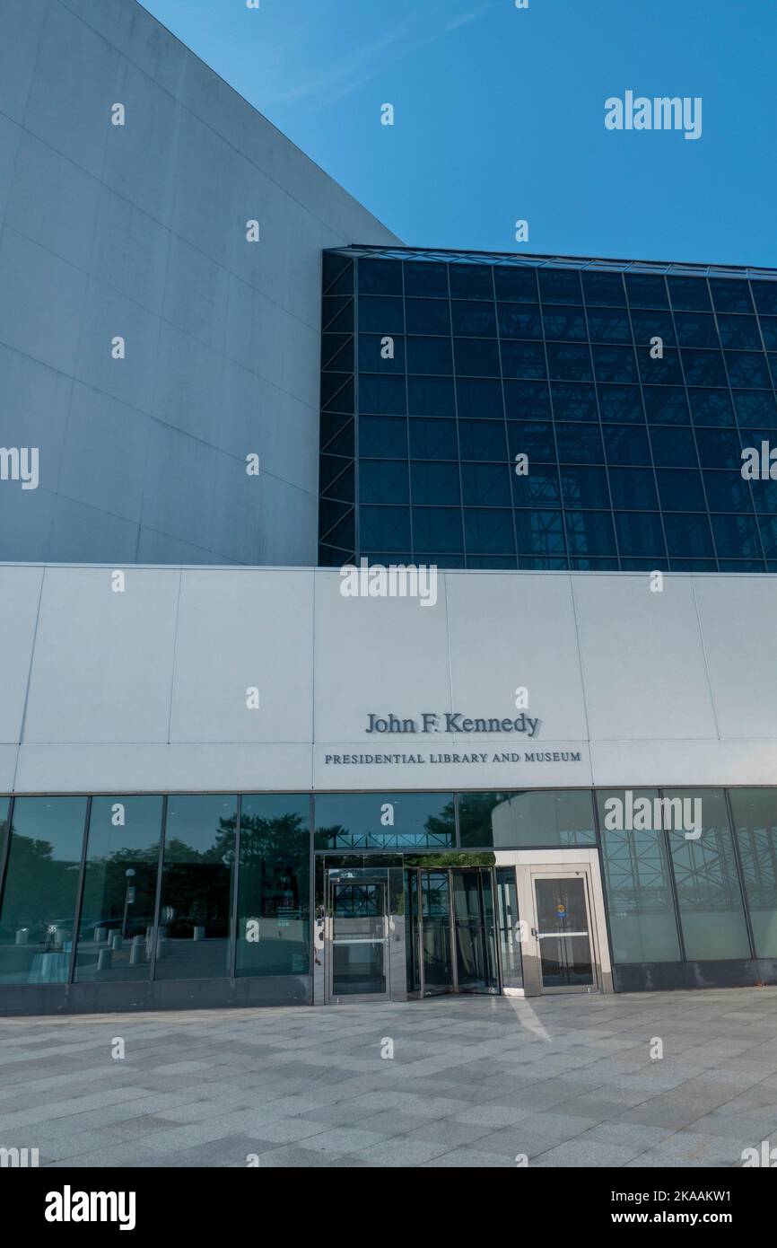 Präsident John F Kennedy Library in Dorchester, Boston, Massachusetts Stockfoto