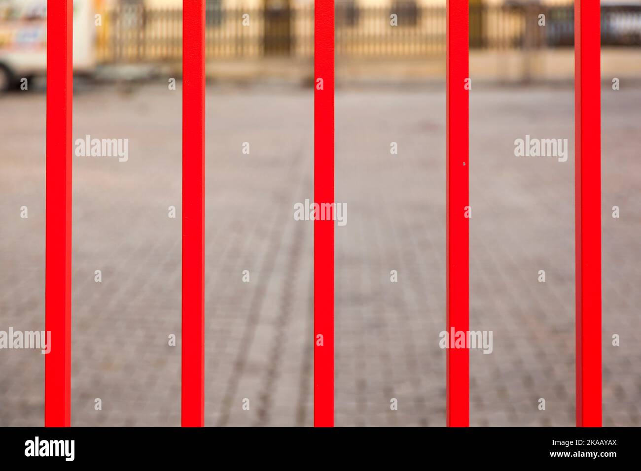 Iron Gate in harmonischen positiven Farben Stockfoto