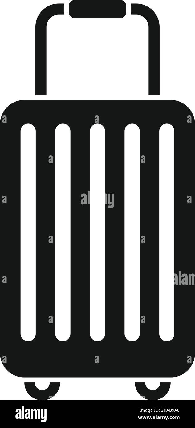 Reisetasche Symbol einfacher Vektor. LKW-Ladung. Tragertreppe Stock Vektor