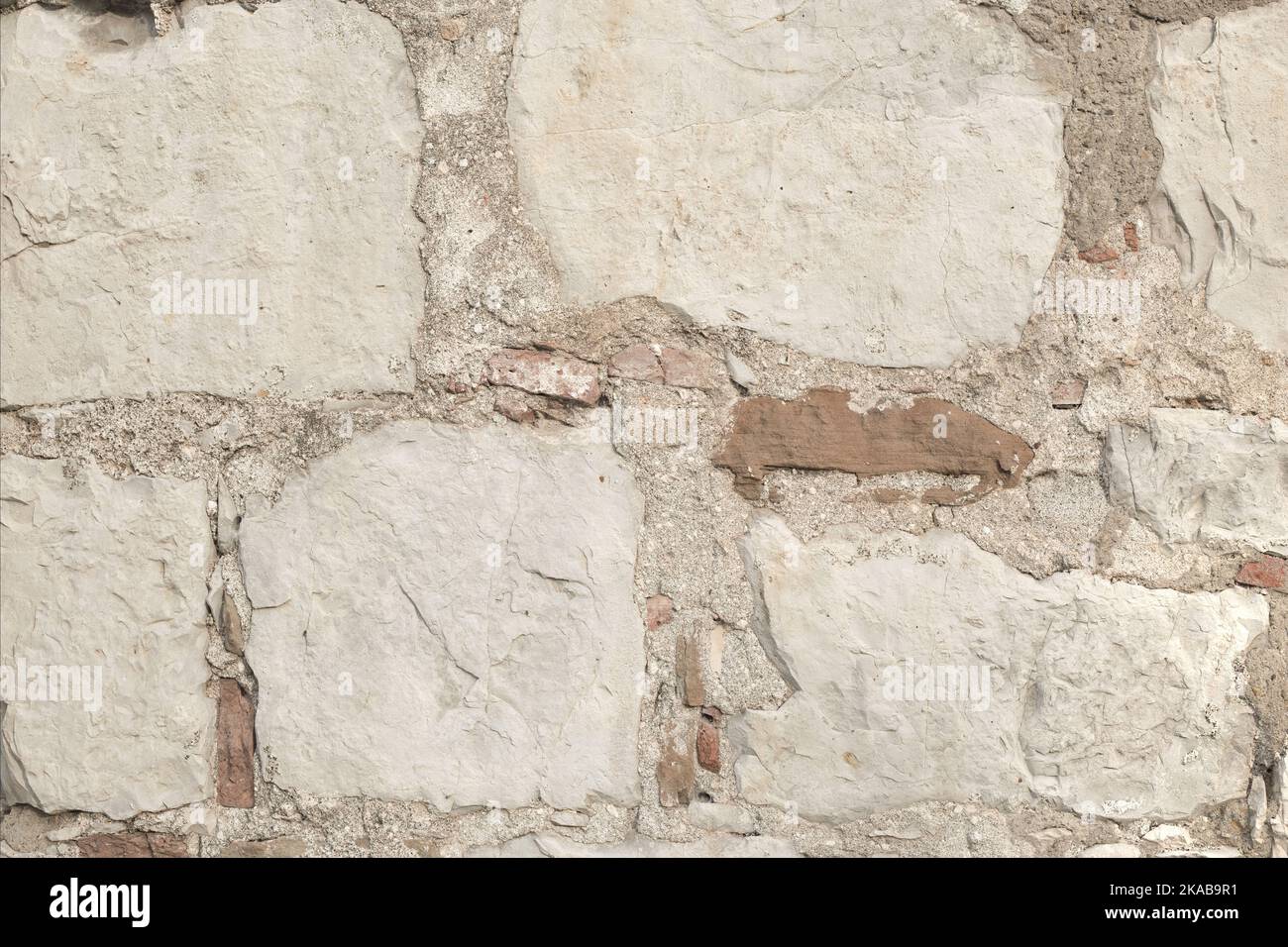 Graue Alte Ziegeltextur. Alte Backsteinmauer. Stockfoto