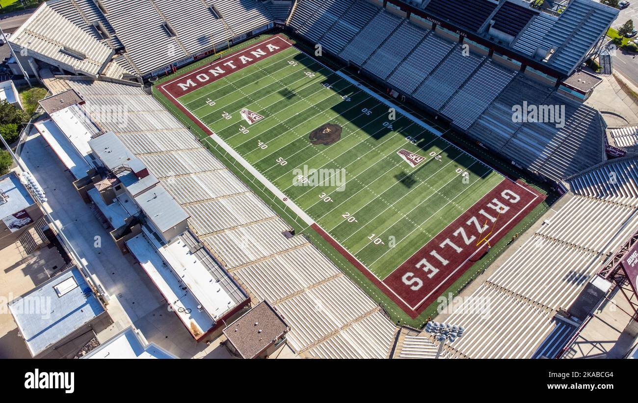 Washington-Grizzly Stadium, University of Montana, UMT, Missoula, Montana Stockfoto