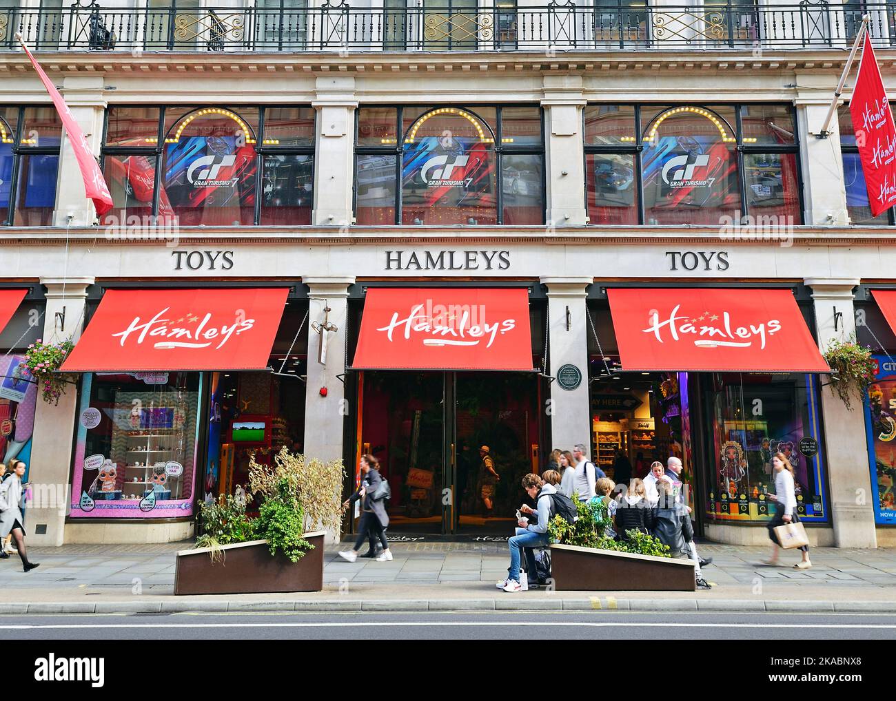 Hamleys Toy Shop, London, Großbritannien Stockfoto