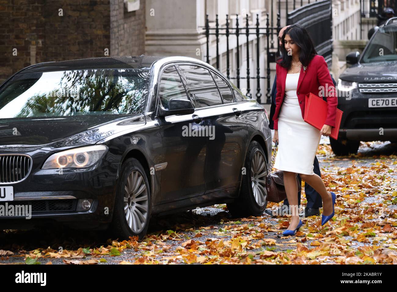 FOTO:JEFF GILBERT 01.. November 2022 Suella Braverman, Innenministerin, kommt in der Downing Street zu einem Kabinettstreffen an. Stockfoto