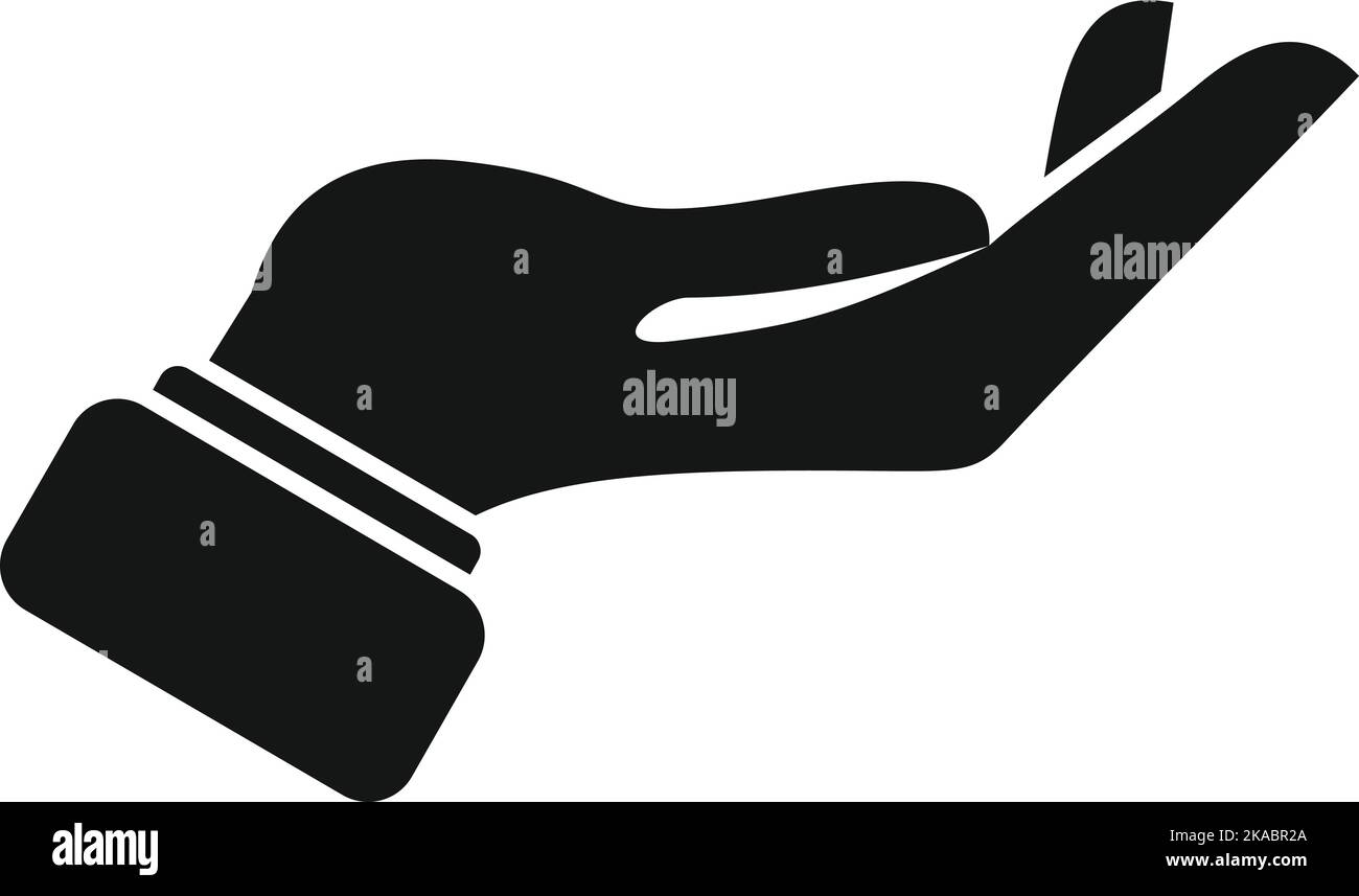 Zeigt den einfachen Vektor des Fingersymbols an. Geste halten. Daumenberührung Stock Vektor