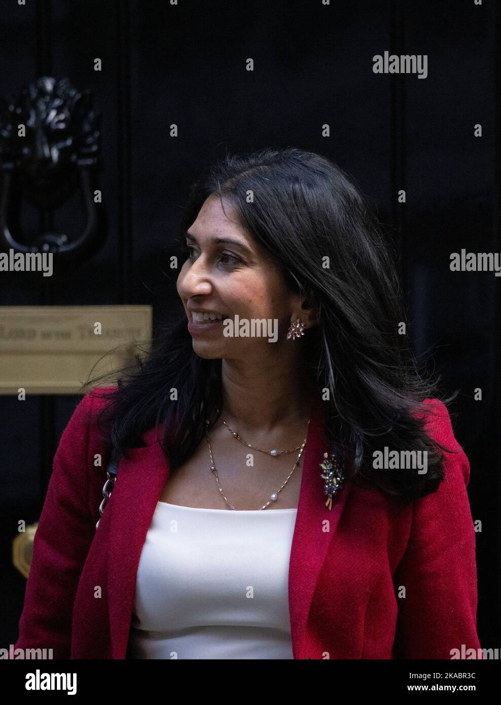 FOTO:JEFF GILBERT 01.. November 2022 Suella Braverman, Innenministerin in der Downing Street zur Kabinettssitzung. Stockfoto