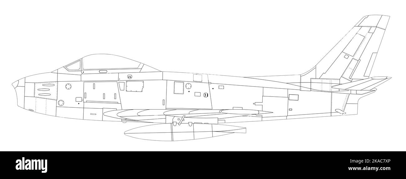 North American F-86E Sabre Stockfoto