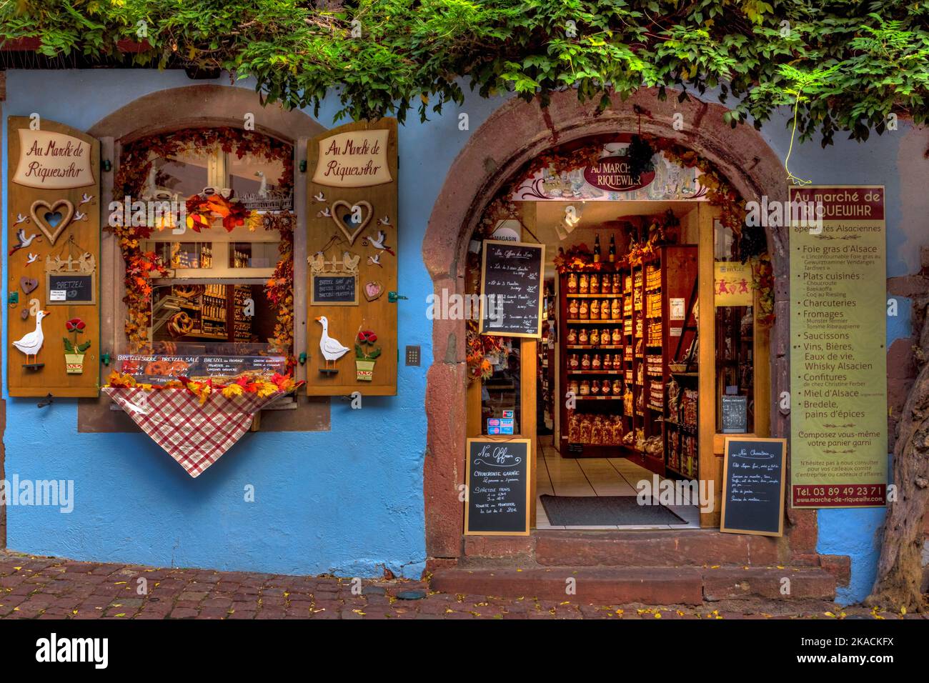 Riquewihr, Alsace, Haut-Rhin, Grand Est, Frankreich Stockfoto