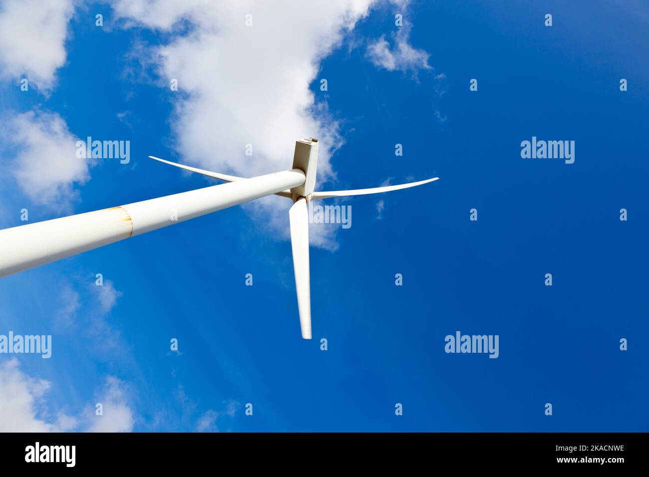 Windmotor in Bewegung Stockfoto