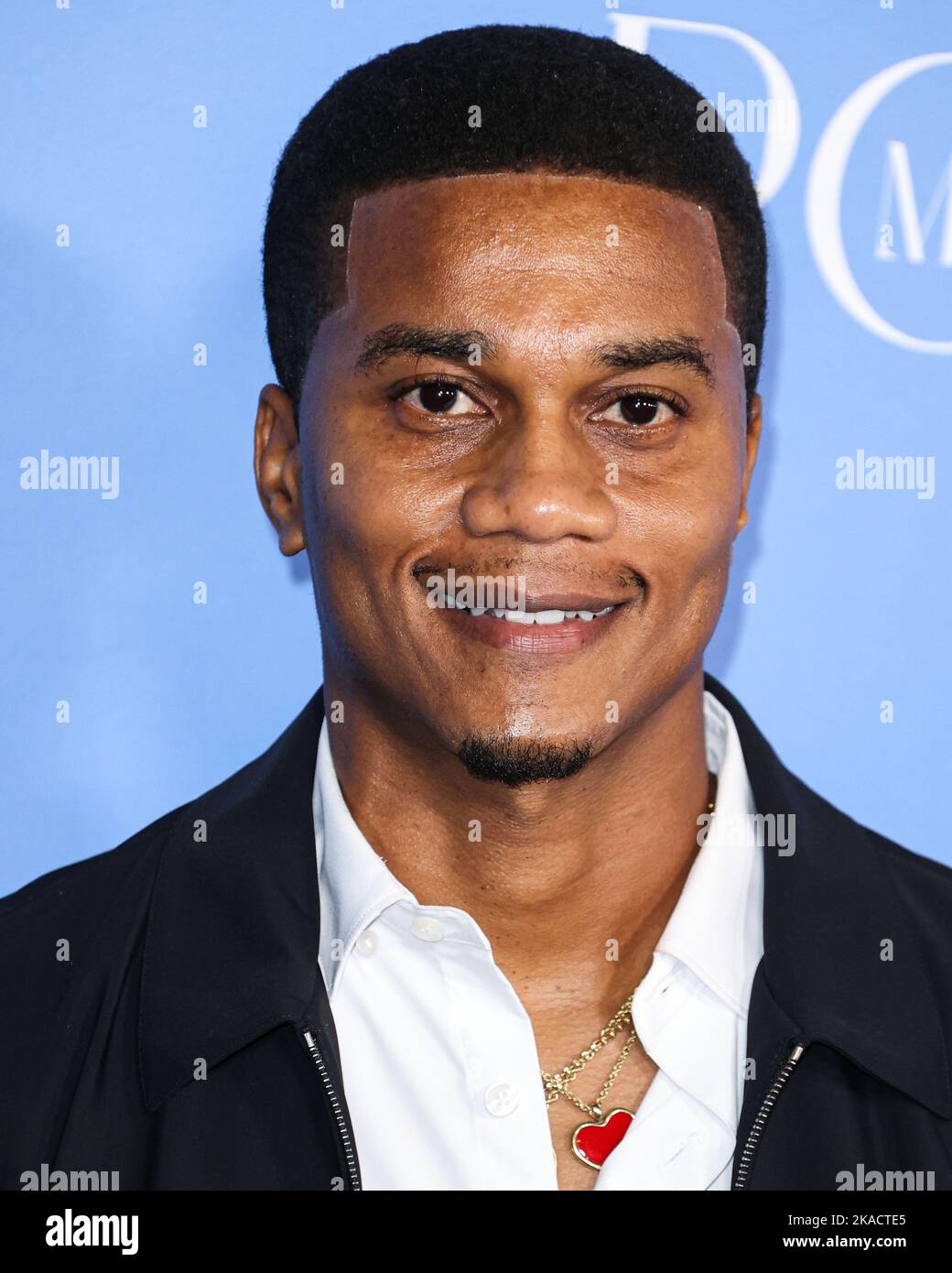 WESTWOOD, LOS ANGELES, KALIFORNIEN, USA - 01. NOVEMBER: Der amerikanische Schauspieler Cory Hardrict kommt zur Los Angeles-Premiere von Amazon Prime Video's 'My Policeman', die am 1. November 2022 im Regency Bruin Theater in Westwood, Los Angeles, Kalifornien, USA, stattfand. (Foto von Xavier Collin/Image Press Agency) Stockfoto