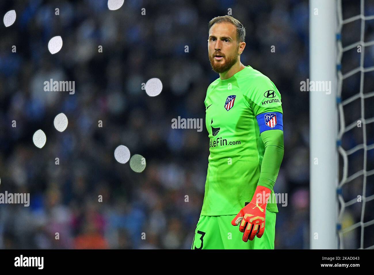1.. November 2022: Estadio Dragao, Porto, Portugal: Jan Oblak von Atlético de Madrid, während des Champions-League-Spiels, FC Porto gegen Atletico Madrid: UEFA Champions League 2022 Stockfoto