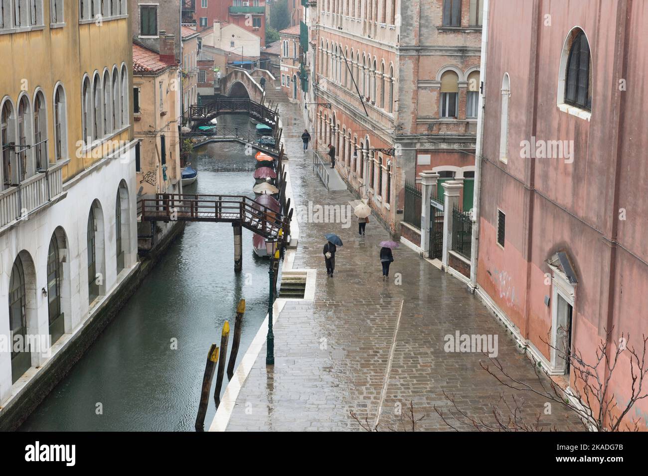 Spaziergang in venedig Stockfoto