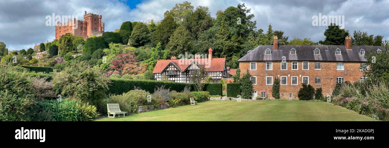 Powis Castle - eine mittelalterliche Burg, Festung und großes Landhaus in der Nähe von Welshpool, in Powys, Wales. Stockfoto Powis Castle - eine mittelalterliche Burg, Festung und großes Landhaus in der Nähe von Welshpool, in Powys, Wales. Stockfoto