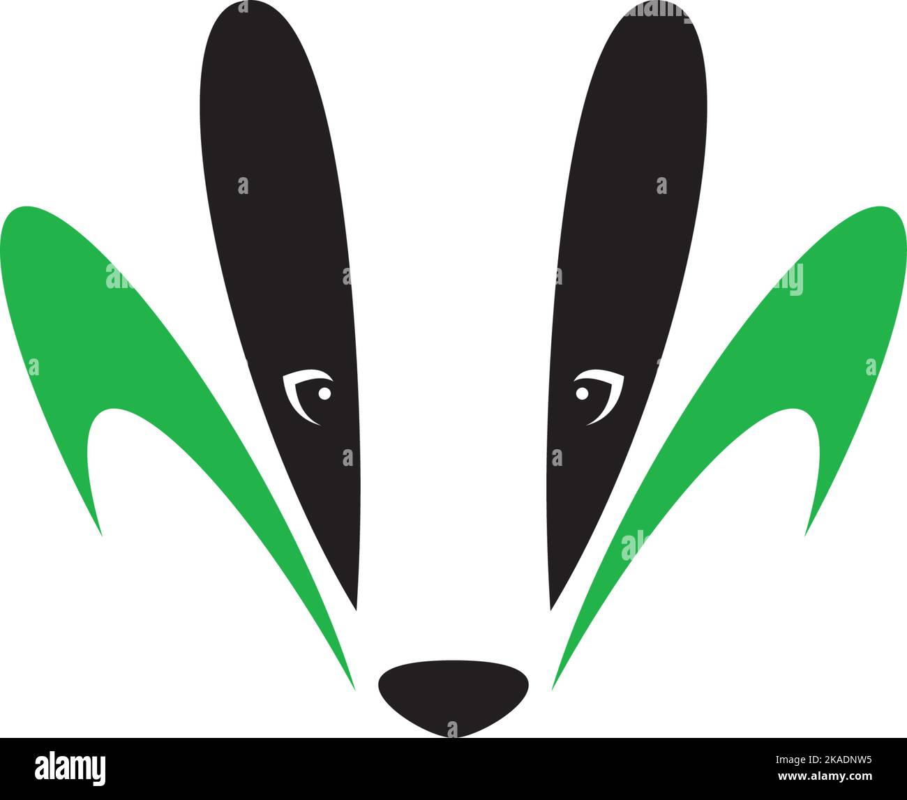 Symbol für Dachs-Tiervektor-Logo Stock Vektor