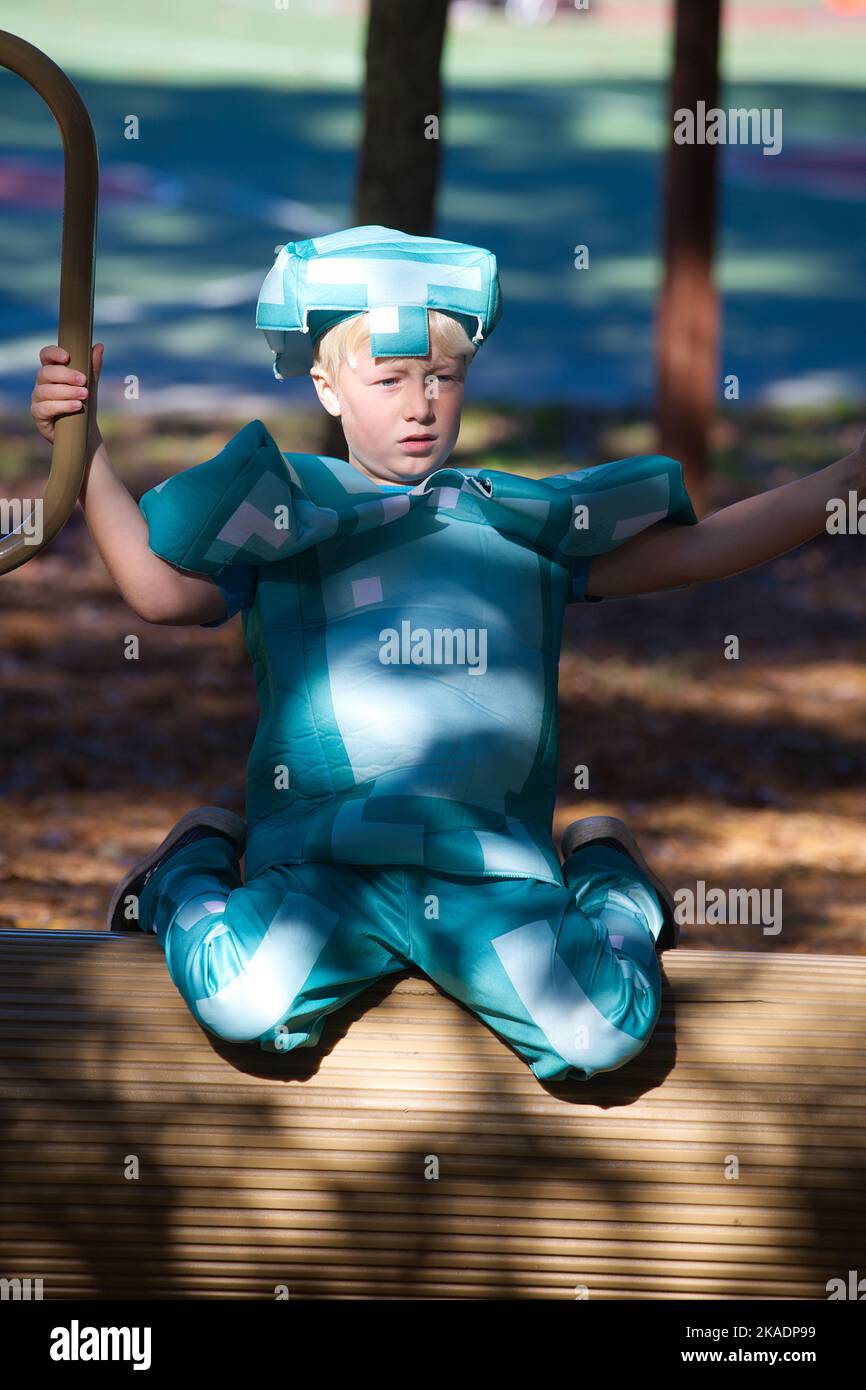 Halloween Hollowpalooza für Kinder - Johnny Kelly Park, Dennis, Massachusetts auf Cape Cod, USA Stockfoto