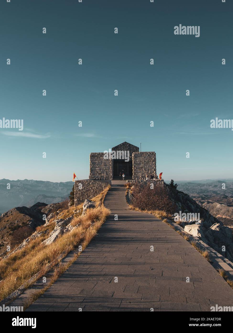 Tempel auf dem Berg Stockfoto