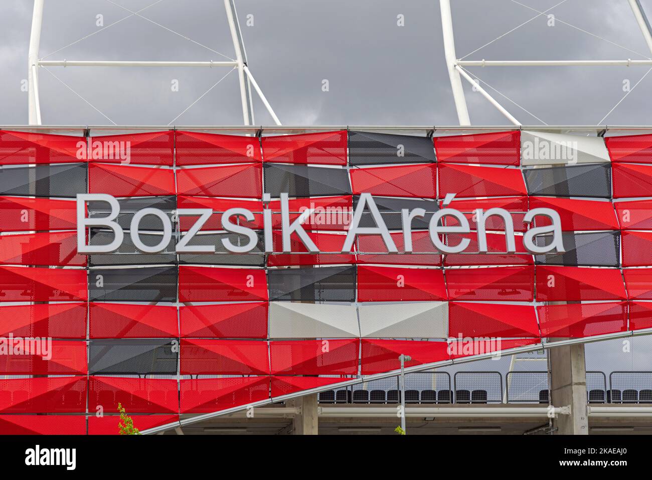 Budapest, Ungarn - 31. Juli 2022: Neues Bozsik Arena Multi Sports Stadium in Kispest. Stockfoto