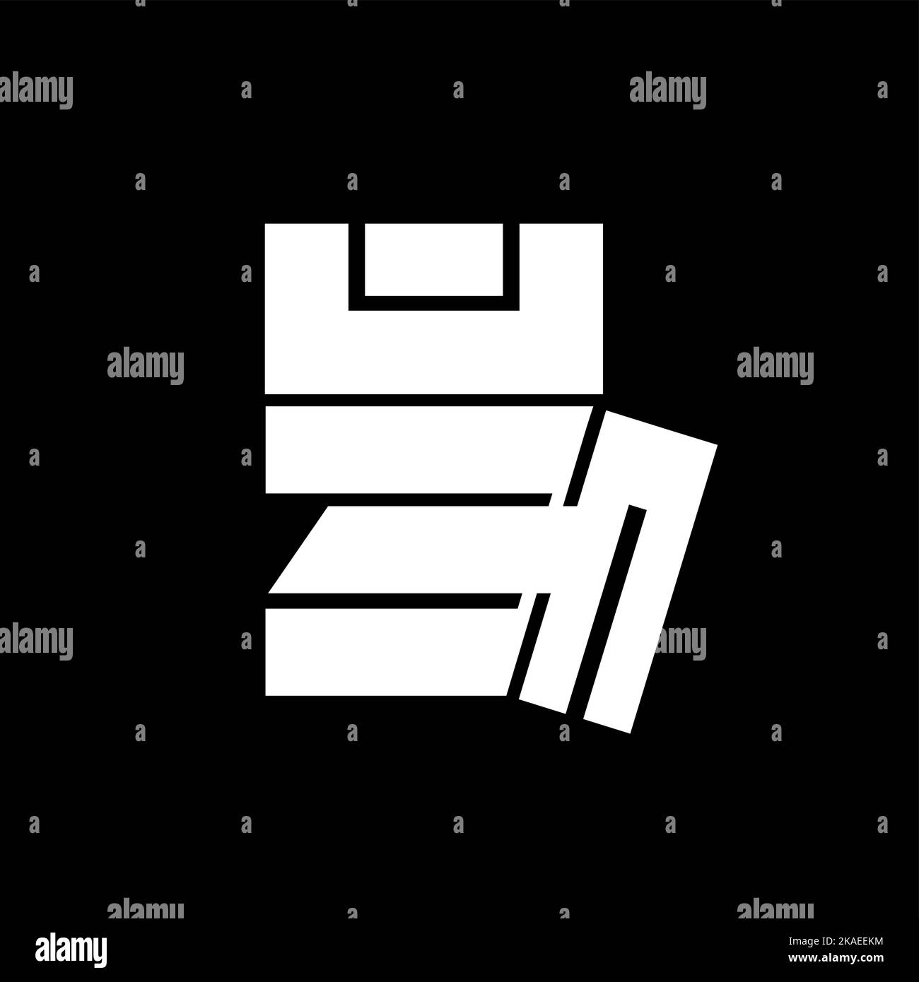 Abstraktes OM-Symbol in Fettdruck. OM ist ein heiliges Symbol des Hinduismus Stock Vektor