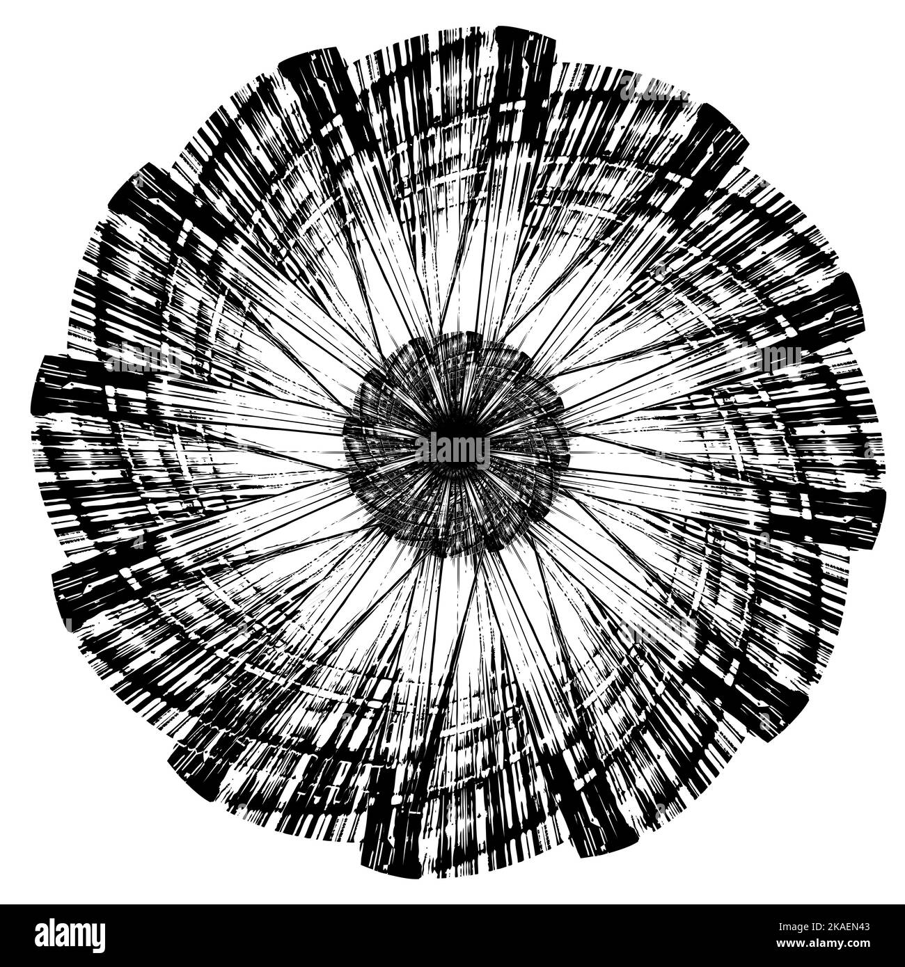 Farbenfroher abstrakter Hintergrund im Kreis. Glorale Form. Dekorative Dessin-Struktur Stockfoto