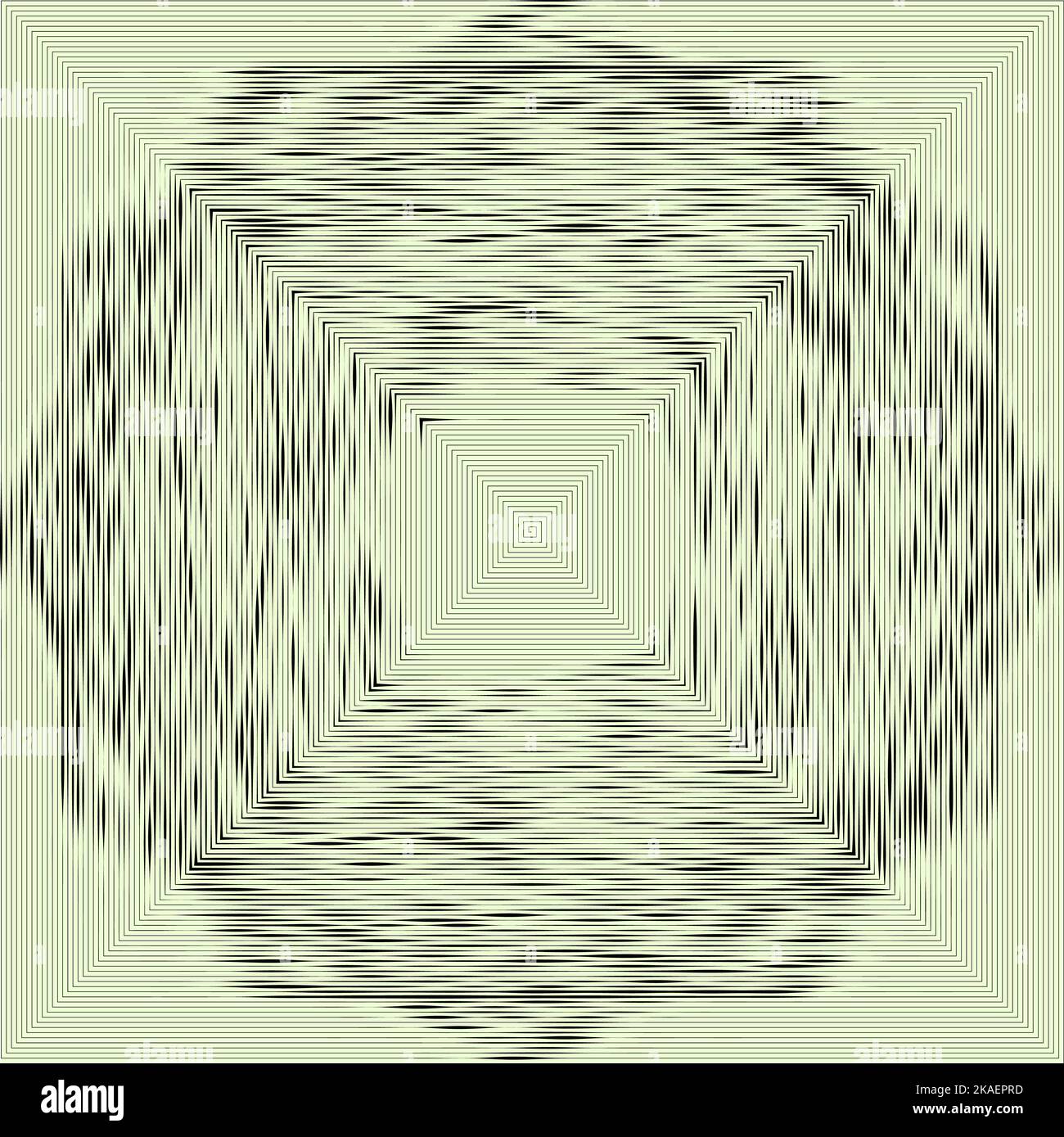 Abstraktes, dekoratives Spirograph-Kreiselement. Vektorform. Stockfoto