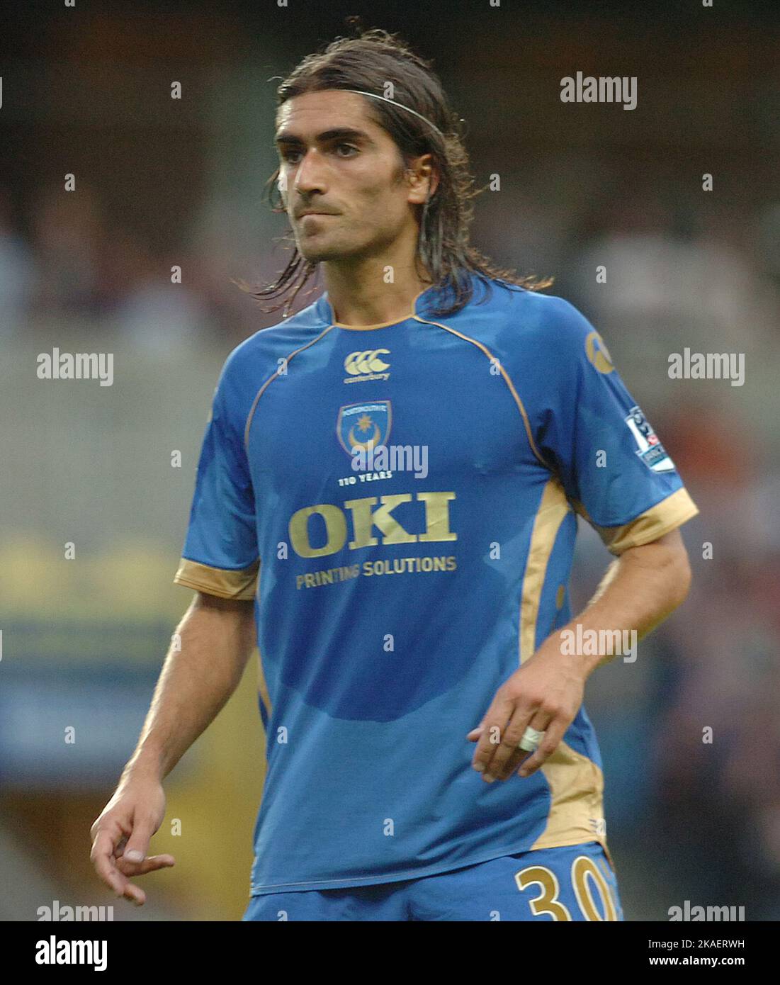 OXFORD V PORTSMOUTH 04-08-200 PEDRO MENDES PIC MIKE WALKER, 2008 Stockfoto