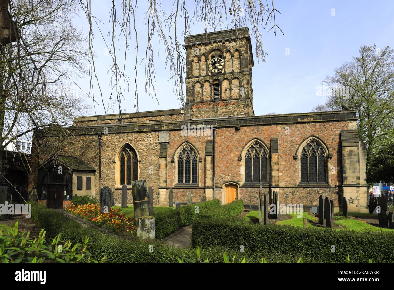 St. Nicholk Church, Leicester City, Leicestershire, England; Großbritannien Stockfoto