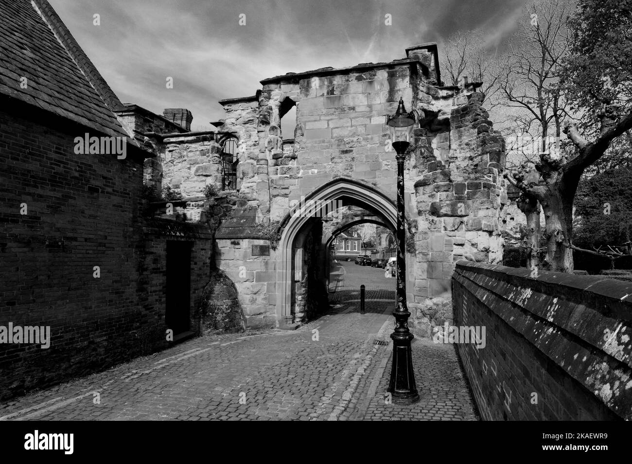 South Gateway, Newarke, Leicester City, Leicestershire, England; VEREINIGTES KÖNIGREICH Stockfoto