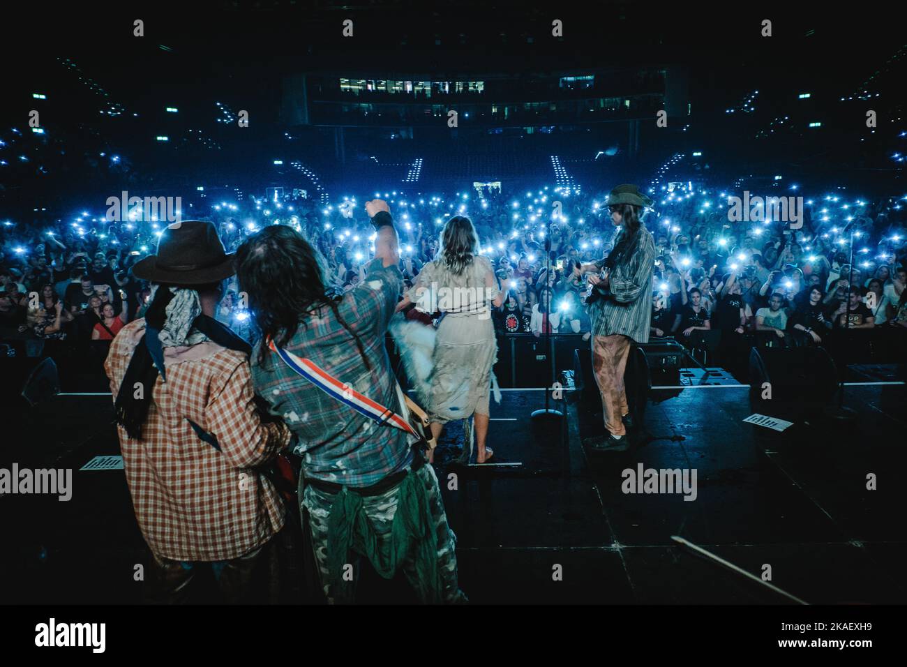 Zürich, Schweiz. 28., Oktober 2022. Die schwedische Gruppe Rednex spielt ein Live-Konzert während der die Mega 90s Party im Hallenstadion in Zürich. (Foto: Gonzales Photo - Tilman Jentzsch). Stockfoto