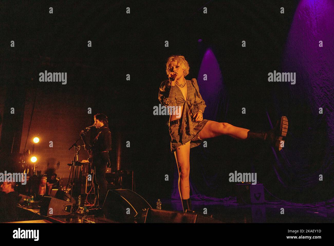 Mailand, Italien, 1.. November 2022. Die schottische Band Medicine Cabinet spielt live im Alcatraz in Mailand als Eröffnungsakt für Franz Ferdinand. Credits: Maria Laura Arturi/Alamy Live News Stockfoto