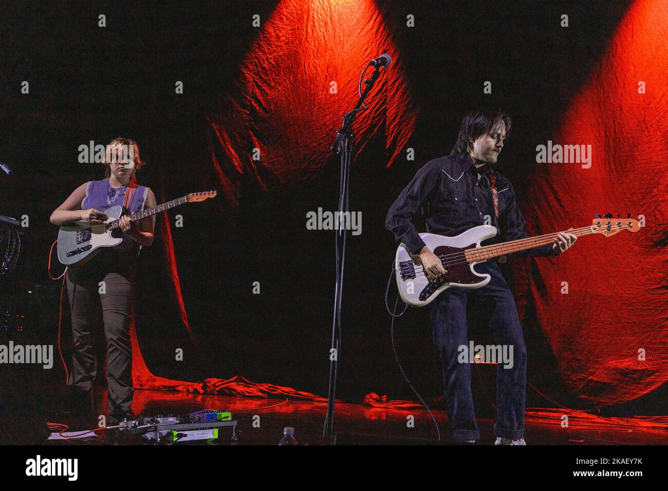 Mailand, Italien, 1.. November 2022. Die schottische Band Medicine Cabinet spielt live im Alcatraz in Mailand als Eröffnungsakt für Franz Ferdinand. Credits: Maria Laura Arturi/Alamy Live News Stockfoto