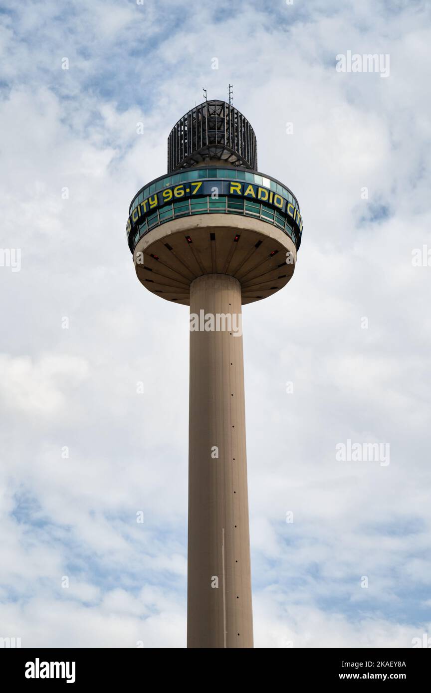 Liverpool, Großbritannien, 8. September 2022: St Johns Beacon Tower im Stadtzentrum von Liverpool. Stockfoto