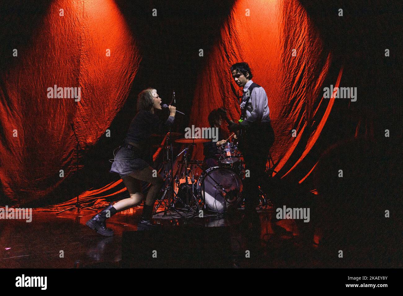 Mailand, Italien, 1.. November 2022. Die schottische Band Medicine Cabinet spielt live im Alcatraz in Mailand als Eröffnungsakt für Franz Ferdinand. Credits: Maria Laura Arturi/Alamy Live News Stockfoto