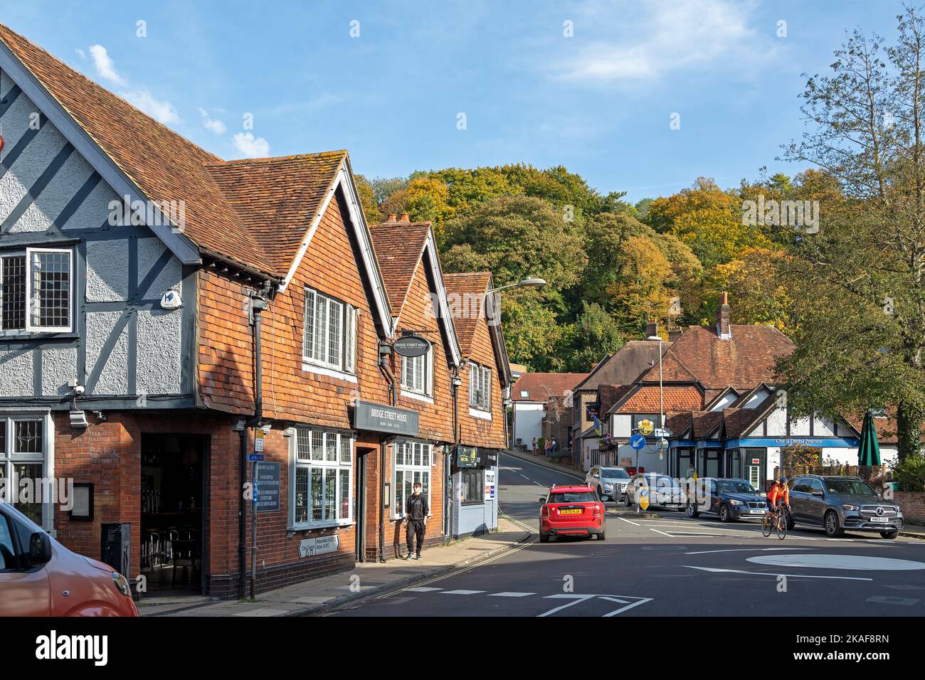 Bridge Street House, Winchester, Hampshire, England, Großbritannien Stockfoto