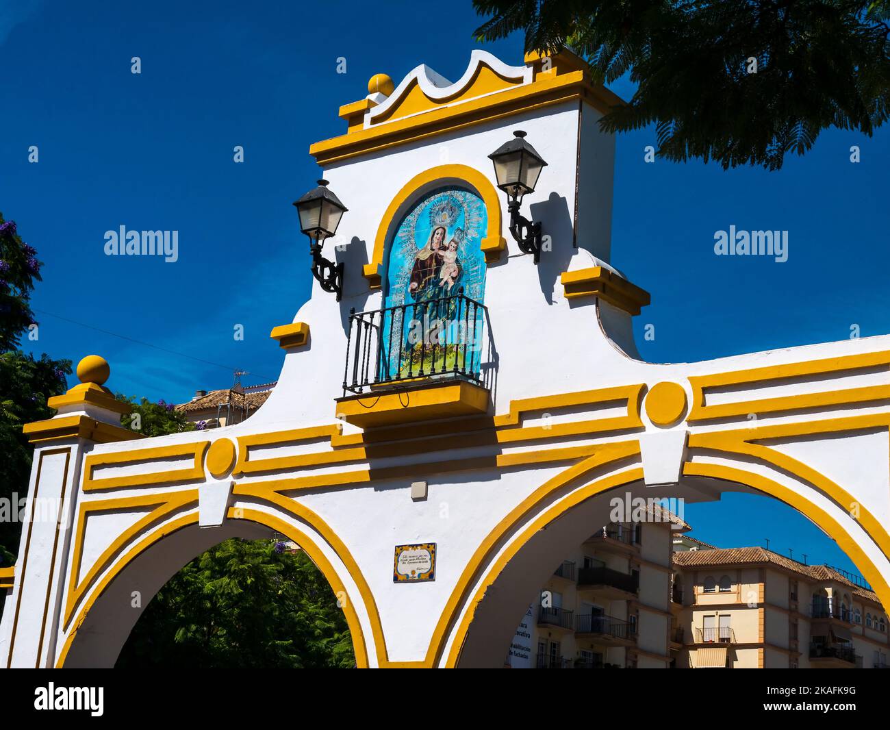 Der Markt und die Feria befinden sich in Fuengirola an der Costa del Sol Spanien. Stockfoto Der Markt und die Feria befinden sich in Fuengirola an der Costa del Sol Spanien. Stockfoto