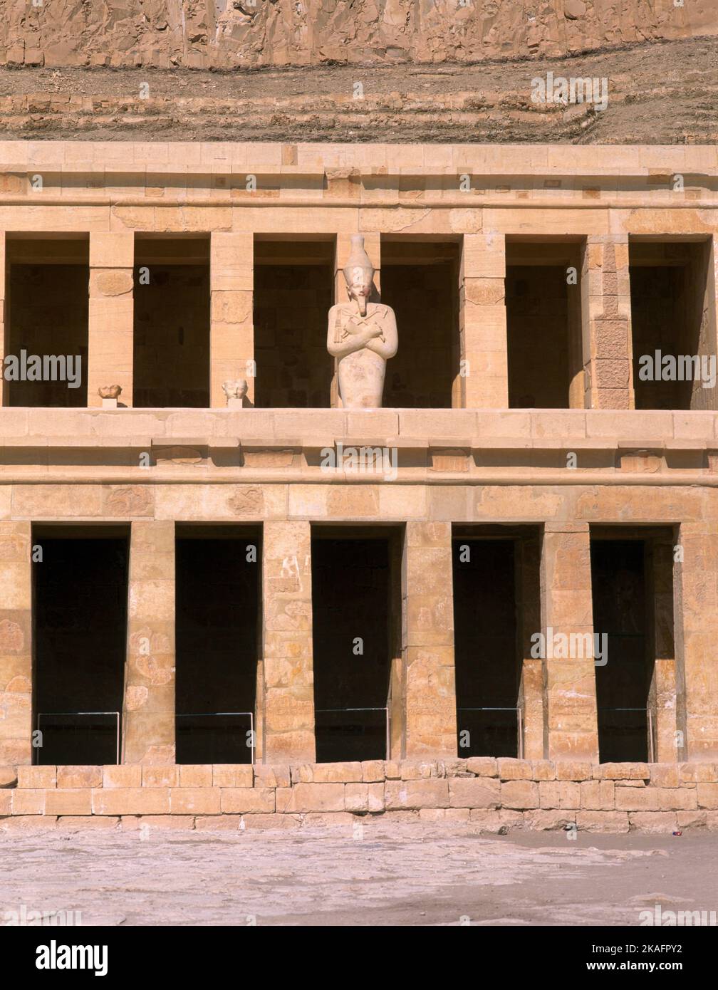 Luxor Ägypten Deir El-Bahri Totentempel der Hatschepsut Stockfoto