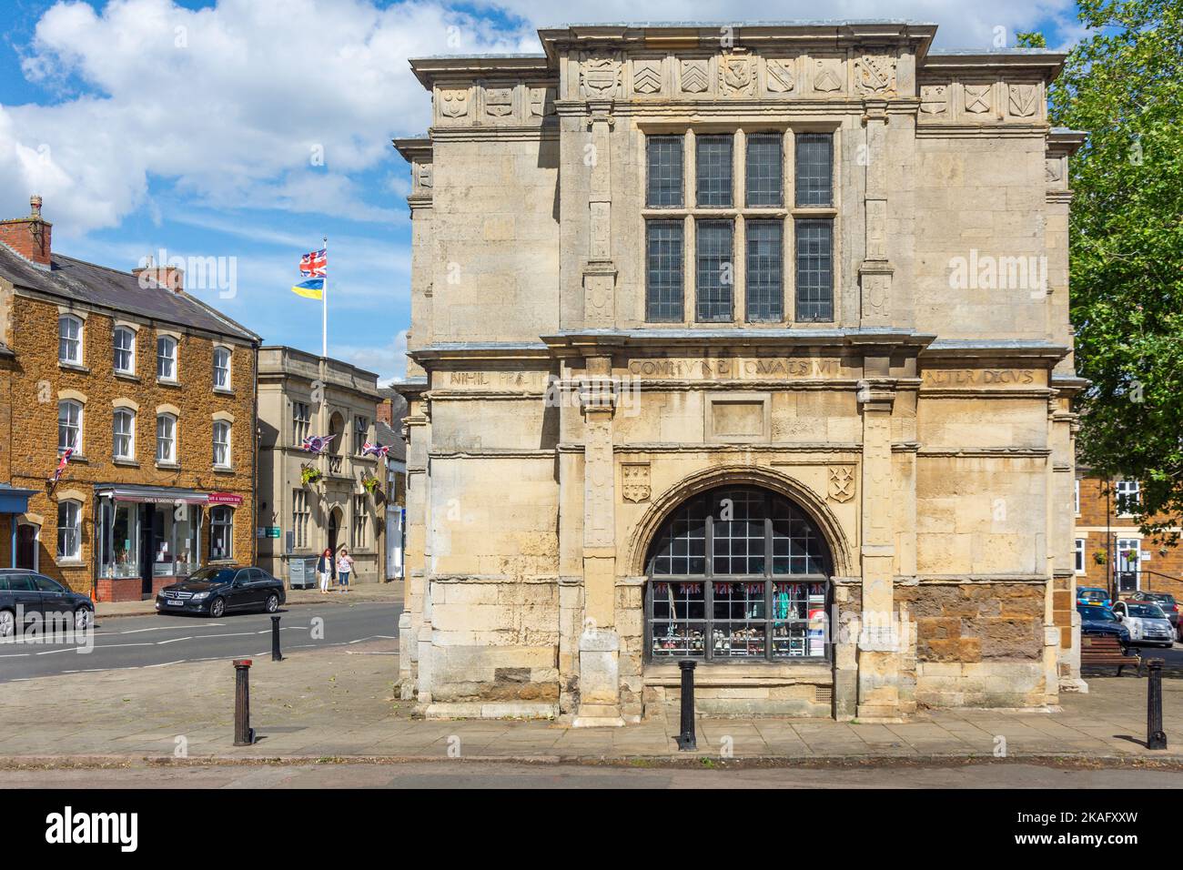 The 16. Century Rothwell Market House, Market Hill, Rothwell, Northamptonshire, England, Vereinigtes Königreich Stockfoto