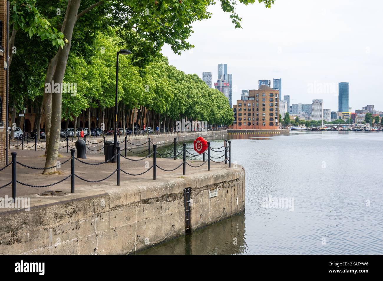 Greenland Dock, Rotherhithe, The London Borough of Southwark, Greater London, England, Vereinigtes Königreich Stockfoto