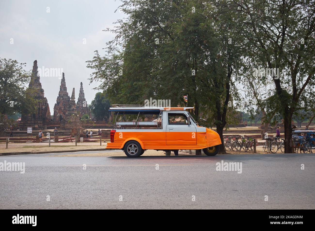 Tuk Tuk Transport Ayutthaya Thailand Stockfoto