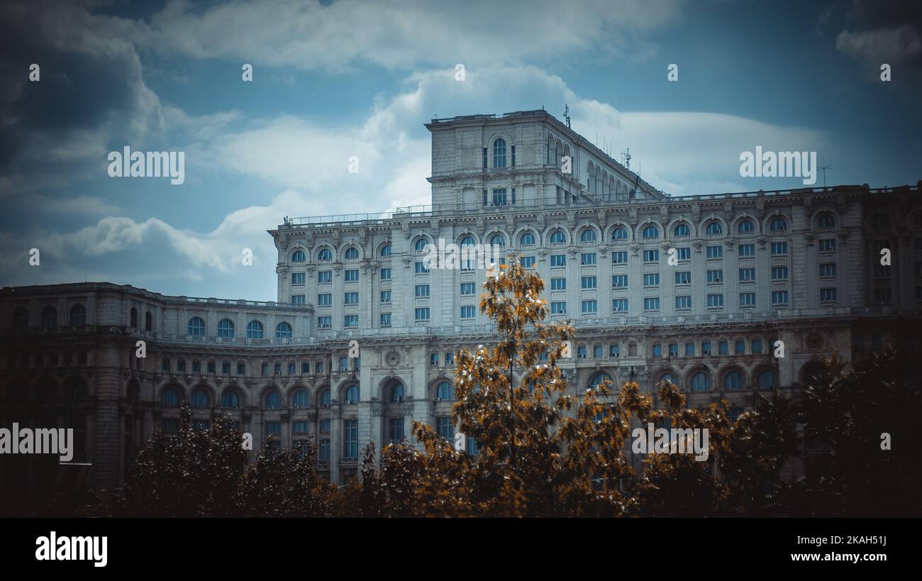 Das Parlament Von Bukarest Stockfoto