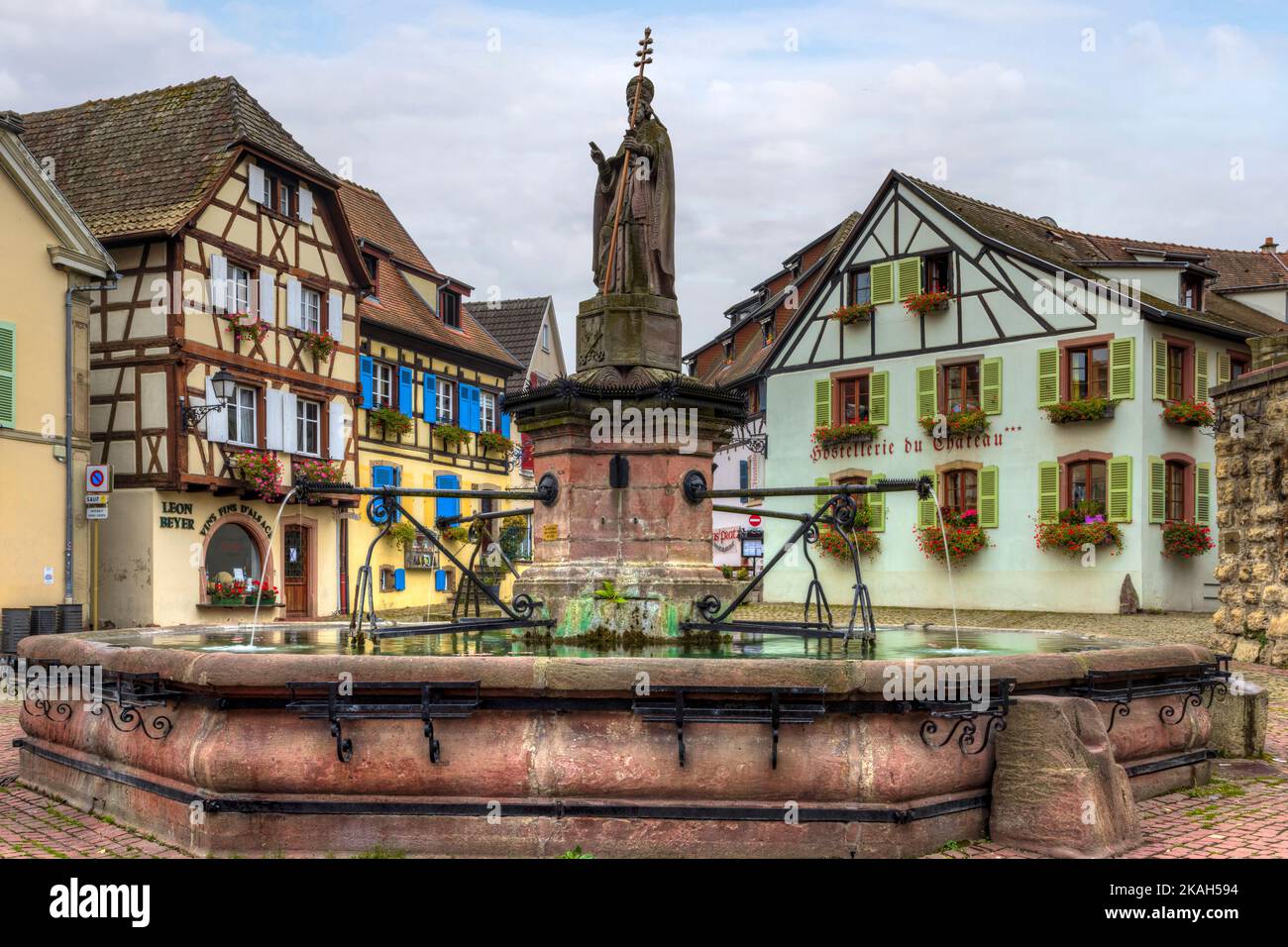 Eguisheim, Alsace, Haut-Rhin, Grand Est, Frankreich Stockfoto