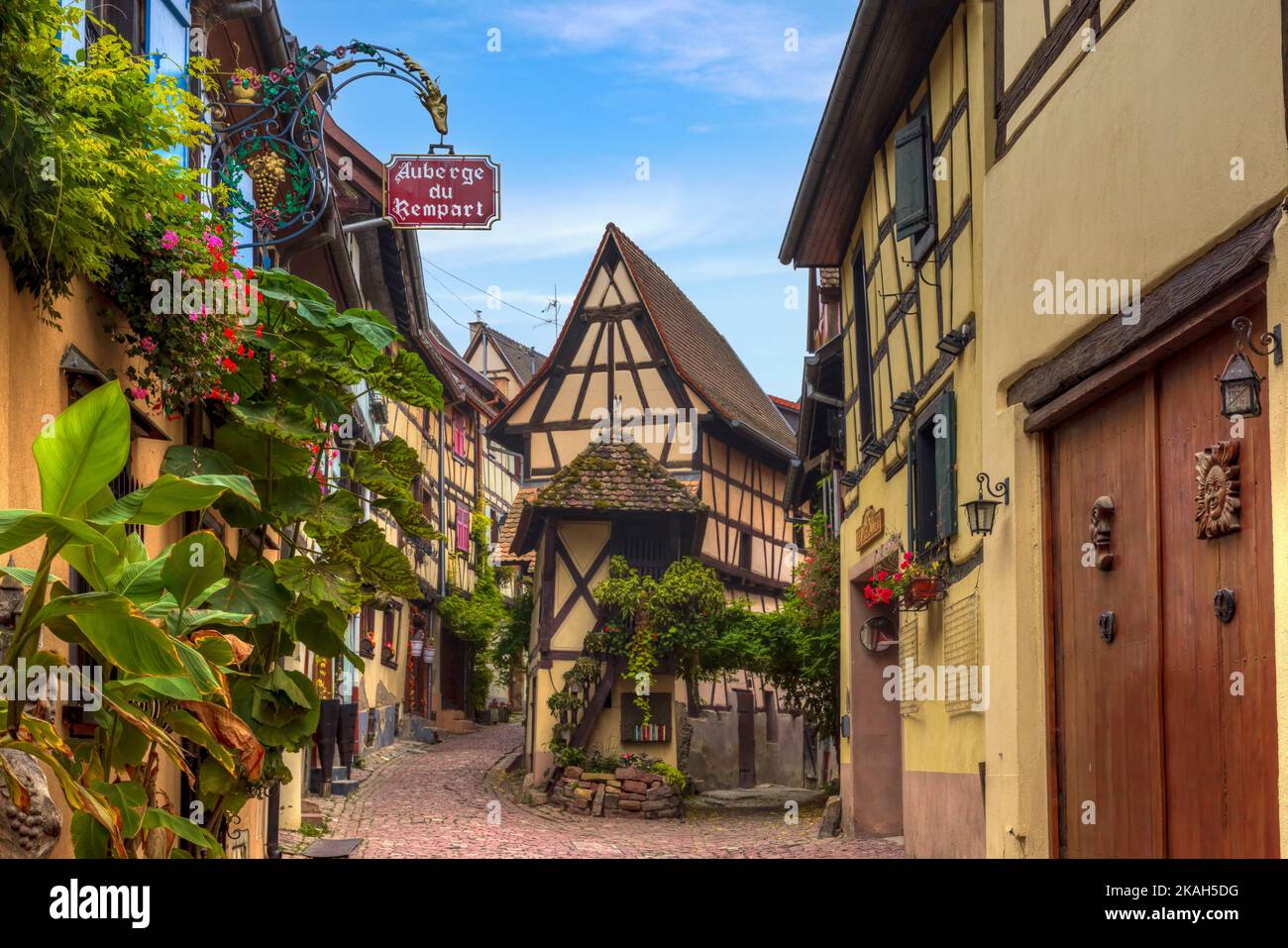 Eguisheim, Alsace, Haut-Rhin, Grand Est, Frankreich Stockfoto