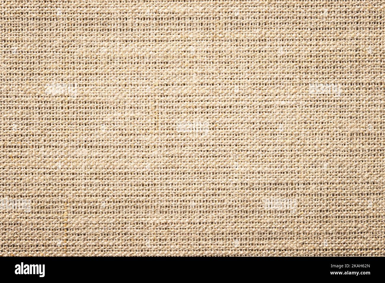 Hellbraune Quappen-Stoffstruktur. Natürlicher Grunge-Hintergrund Stockfoto