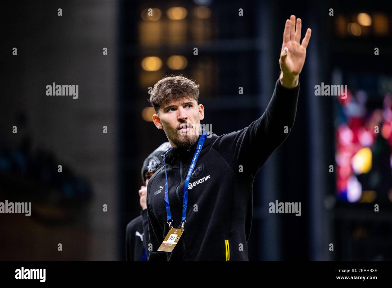 Kopenhagen, Dänemark. 02., November 2022. Torwart Gregor Kobel aus Dortmund vor dem UEFA Champions League-Spiel zwischen dem FC Kopenhagen und Dortmund im Kopenhagener Park. (Bildnachweis: Gonzales Photo - Dejan Obretkovic). Stockfoto