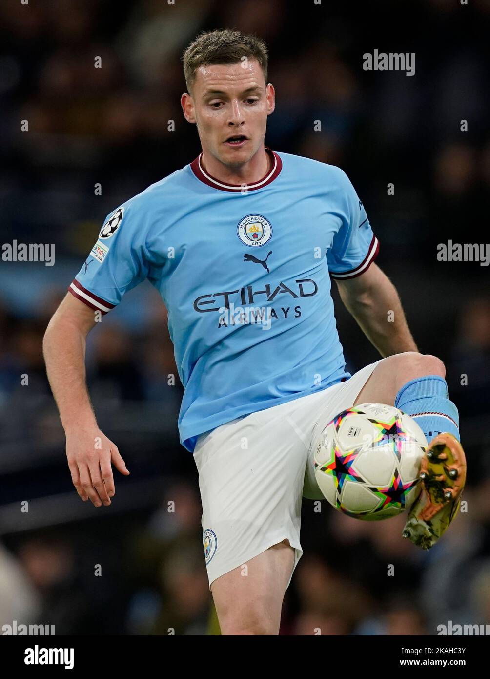 Manchester, Großbritannien. 2.. November 2022. Sergio Gomez von Manchester City während des UEFA Champions League-Spiels im Etihad Stadium, Manchester. Bildnachweis sollte lauten: Andrew Yates/Sportimage Kredit: Sportimage/Alamy Live News Stockfoto