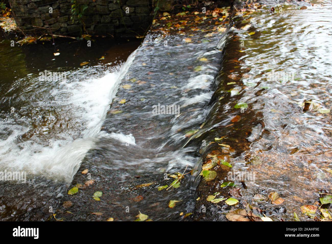 Farm Land Wälder und Kirchen Stockfoto